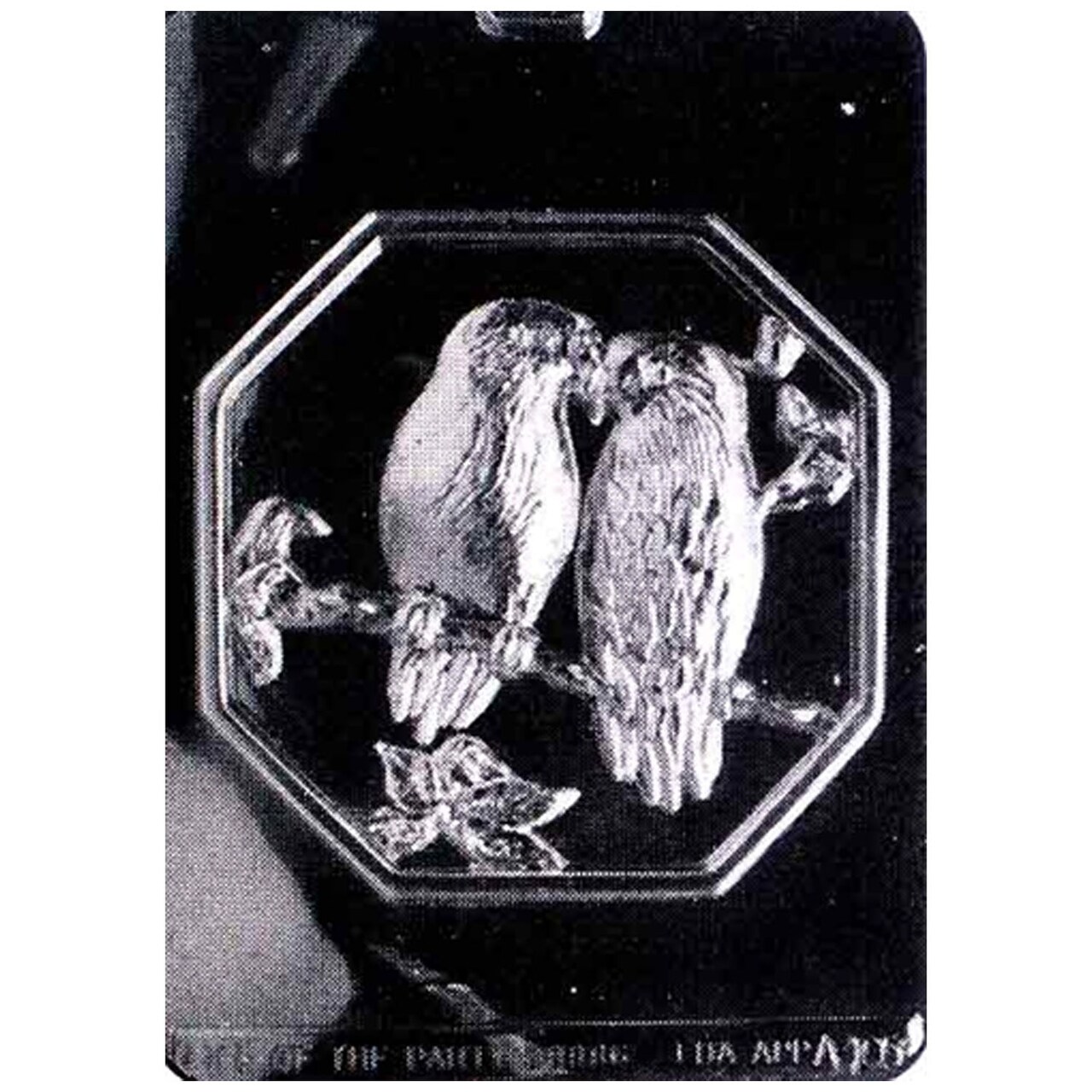 Bird Pour Box Chocolate Mold Elegant Lid with Flying Birds Design